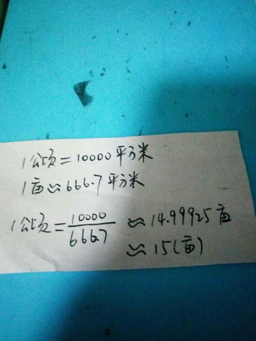 一公顷等于多少亩 1公顷等于多少平方米